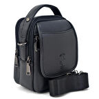 Erkek Siyah Çok Bölmeli Ayarlanabilir Çapraz Askılı El Ve Omuz Çantası