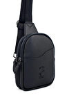 Erkek Siyah Çapraz Askılı Omuz Çantası Çapraz Çanta
