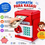 Mini ATM Tasarımlı Şifreli Para Kasası – Otomatik Para Yutan Eğlenceli Çocuk Kumbarası