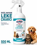  Evcil Hayvan Leke Çıkarıcı 500 ML | Kedi & Köpek İdrar, Kusmuk, Mama Lekesi ve Koku Giderici | Halı, Koltuk, Kumaş 