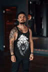 Lion Rage Gym Fitness Tank Top Sporcu Atleti