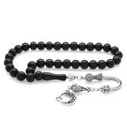 Kararmaz Metal Ayyıldız Püsküllü Küre Kesim Rus Oltu Tesbih