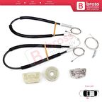 Ford Focus MK1 2000-2007 4/5 Kapı 6S4Z5423201BA İçin Elektrikli Ön Sol Kapı Cam Kriko Tamir Seti