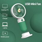 Sevimli Telefon Standlı Vantilatör 2si 1 Arada Taşınabilir Masaüstü Fan