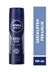 Nivea Men Erkek Sprey Deodorant Cool Kick 150ml, 48 Saat Anti-perspirant Koruma, Serinleten Ferahlık