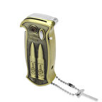 Kişiye Özel İsim Yazılı Emniyet Mekanizmalı Eskitme Renk Uçak Savar Mermisi Temalı Manyetorlu Kamp Çakmağı