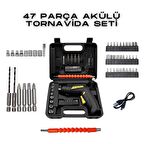 Hegi 47 PARÇA AKÜLÜ TORNAVİDA SETİ HEGİ