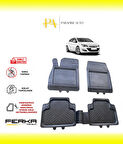 Opel Astra J Sedan 2010-2015 Uyarlanabilir Universal Havuzlu Paspas