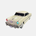 Bej Arabalı Bluetooth Fm-usb-tf-aux Şarjlı Nostaljik Radyo