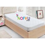 Nofku Telalı 120 x 200 Su Geçirmez Alez Beyaz