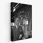 Atatürk Portre Tablosu Mustafa Kemal Atatürk Dikdörtgen Dekoratif Kanvas Tablo-FK-135