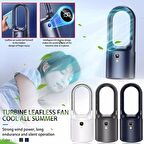 MİNİ KLİMA LED ekran masaüstü soğutucu soğutma fanı EV VE ofis için taşınabilir sessiz ŞARJLI FAN