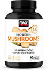 Force Factor Modern Mushrooms Lions Mane Turkey Tail Immunity Cognitive Digestion 90 Vege