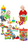 Oyuncak Bultak Altıgen Sesli Halkalar 180 Parça Lego Blok Eğitici Zeka Geliştirici Set Eğitici Set
