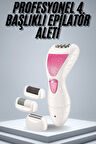 Epilatör Cihazı Epilasyon Aleti Çoklu Başlık Seçeneği Ayak Törpüsü