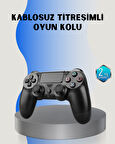 Ps4 Uyumlu Kablosuz Oyun Kolu – Gerçekçi Titreşimli Geri Bildirim