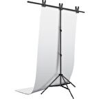 150x200cm Beyaz Pvc Fon 160x240cm T Stand Kit Stüdyo Çekim Seti White Fund Kit