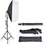 50x70cm Softbox Tek Duy Sürekli Işık Seti Strobist Teklii Set 50x70 Softbox