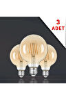 Rustik Led Ampül E27 Duy G95 Glop Model 3 Adet 4 Watt safsaf3adet,