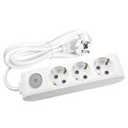 MULTİLET ÜÇLÜ GRUP PRİZ TOPRAKLI ANAHTARLI KABLOLU 2 METRE