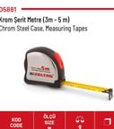 Şerit Metre Krom 5mt.