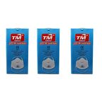 TM Temsan Beyaz Ventilli FFP2 NR Toz İş Güvenlik Sanayi Boya Konik Maske - 20 Adetlik 3 Paket 