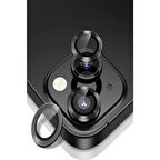 iPhone 15 PLUS Uyumlu Metal Çerçeveli 2'lİ Kamera Lens Koruyucu
