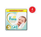 Prima Bebek Bezi Premium Care 5 Numara (4 x 42) Toplam 168 Adet