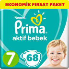 Prima Bebek Bezi Beden:7 (15+Kg) XX Large 68 Adet Ekonomik Fırsat