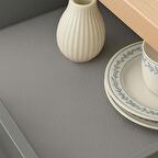 Kaydırmaz Raf Dolap Ve Çekmece Örtüsü 45cm*1,5 metre Gri