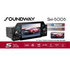 Soundway SW-5005 Oto Teyp 5 Inch Tek Din Full HD Dokunmatik Ekran MP5/BT/Mirror Link/USB/4*60W/FM