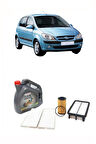 HYUNDAİ GETZ 1.5 CRDİ DİZEL YAĞ BAKIM SETİ YAĞ VE YAĞ FİLTRESİ POLEN VE HAVA FİLTRESİ CASTROL GTX