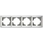 Günsan Ambiace Gümüş Dörtlü Çerçeve