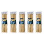 Dolphin Bambum Ahşap Çöp Şiş - 25 Cm. - 100 lü 5 Paket