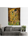 Gustav Klimt'in The Kiss İsimli Eseri Duvar Örtüsü - Halısı-5128