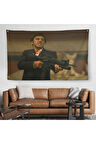 Scarface Alpacino İtalyan Mafya Kanvas Duvar Örtüsü-Halısı-5147