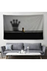 Satranç Gölgesi Taç Kanvas Duvar Sanatı, Yurt ve Ofis Dekoru-5390