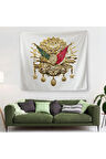 Osmanlı Tuğrası Dekoratif Kanvas Duvar Örtüsü-Halısı-5805