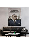 O Gün Sadece Bir Zafer Değil Yarınları Kazandık Atatürk Duvar Örtüsü - Halısı -6051