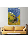 Vincent van Gogh'un Renkli Tasviri Duvar Örtüsü - Halısı-6224