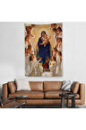 Meryem ve Oğlu İsa Duvar Örtüsü-Halısı - Jesus Christ -6450