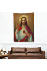 İsa'nın En Kutsal Kalbi Duvar Örtüsü-Halısı - The Most Sacred Heart Of Jesus-6478