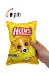 Havhav Hav's Sarı Renkli Peluş Cips Hışırtı Sesli Köpek Oyuncağı 