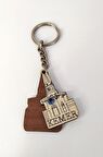 Nazar Boncuklu Ahşap Anahtarlık Çanta Süsü Dekor Kemer Yazılı 10851