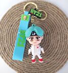 BTS Karakter Figür Silikon Anahtarlık Çanta Süsü Oyuncak Aksesuar 12816