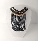 Kolye Gerdanlık Kadın Choker Bohem Kolyeler El Yapımı Uzun Püskül Boncuklar Kadın Kolye Takı Tasma  