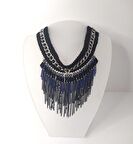 Kolye Gerdanlık Kadın Choker Bohem Kolyeler El Yapımı Uzun Püskül Boncuklar Kadın Kolye Takı Tasma  