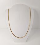 Kolye İtalyan Yassı 3 mm Paslanmaz Çelik 316 Kolye Kadın Erkek Unisex 