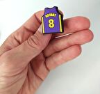 Terlik Ayakkabı Sandalet Tokası Kobe Bryant Forması 1 Adet Silikon Kız Erkek Aksesuar Hediye  