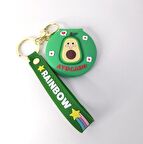 Anahtarlık Silikon Ayna Avokado Anahtarlık Çanta Süsü Oyuncak